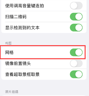 范县苹果手机维修网点分享iPhone如何开启九宫格构图功能 