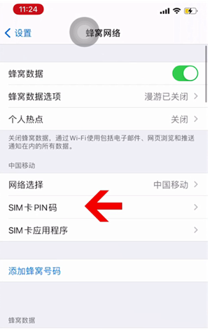 范县苹果14维修网分享如何给iPhone14的SIM卡设置密码 