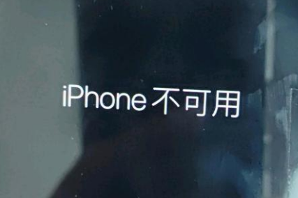 范县苹果服务网点分享锁屏界面显示“iPhone 不可用”如何解决 